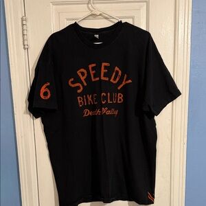 Speedy Bike Club Black T-Shirt Twin Six